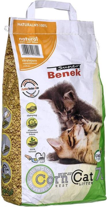 Certech Natürliche Katzenstreu Corn Cat 7 l (Klumpend, 4.40 kg)