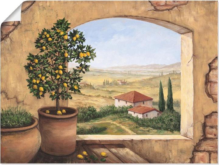 Image du produit Artland Poster Fenêtre en Toscane T5ZG (120 x 90 cm)