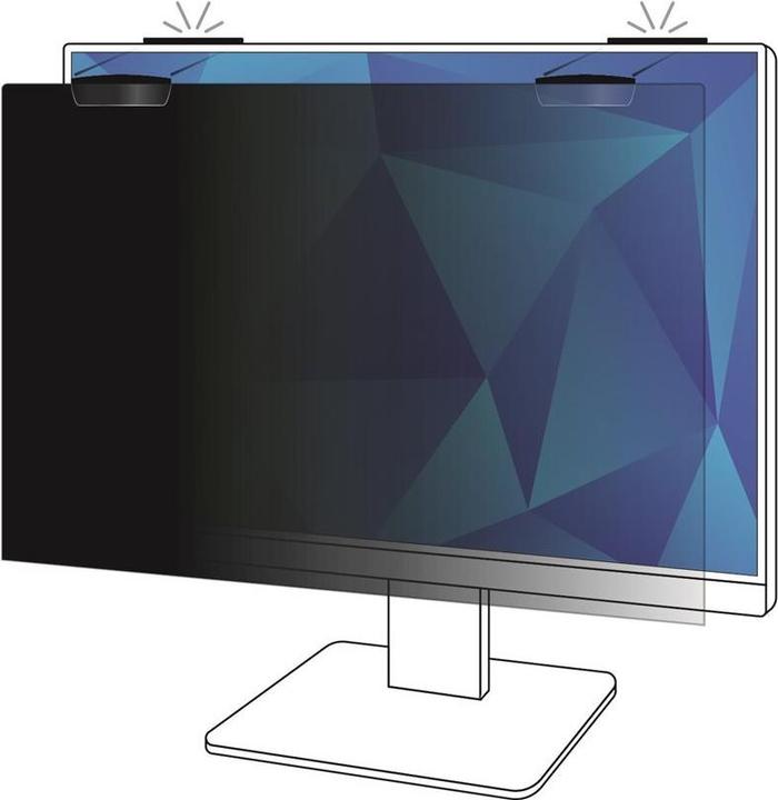 Produktbild 3M Privacy Filter for 62,23cm 24,5Zoll Full Screen Monitor with COMPLY Magnetic Attach 16:9 PF245W9E (24.49", 16 : 9)