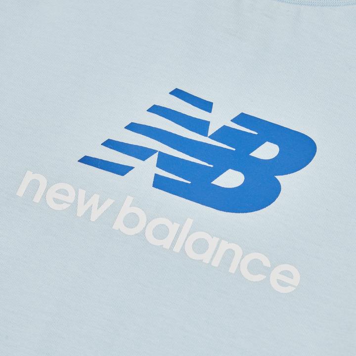 Actual product image New Balance B Jersey Stacked Logo Tee