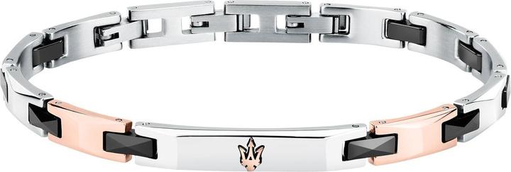 Maserati Ceramic Armband (21.50 cm, Edelstahl, Keramik)