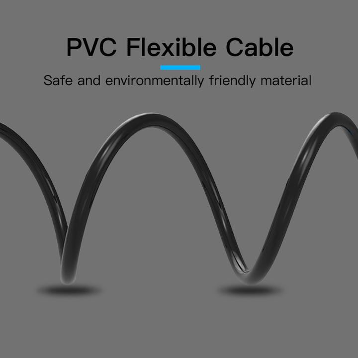Actual product image Vention 3.5mm Male to 2x RCA Male Audio Cable 3m BCFBI Black (3 m, 3.5mm jack (AUX))