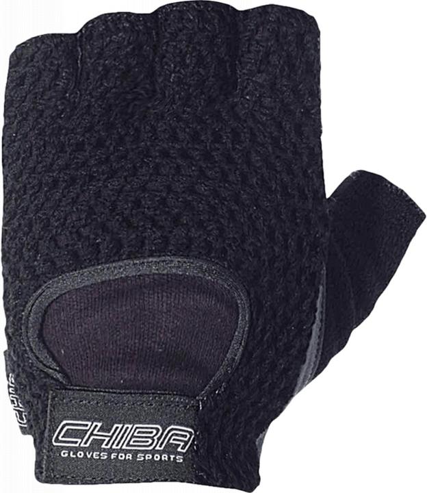 Chiba Fahrrad-Fitnesshandschuh schwarz L (L)