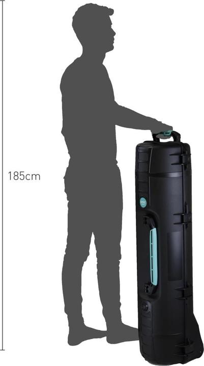 Immagine prodotto HPRC 6400W rollabile per treppiede, nero/blu (Borsa a tracolla per fotocamera)
