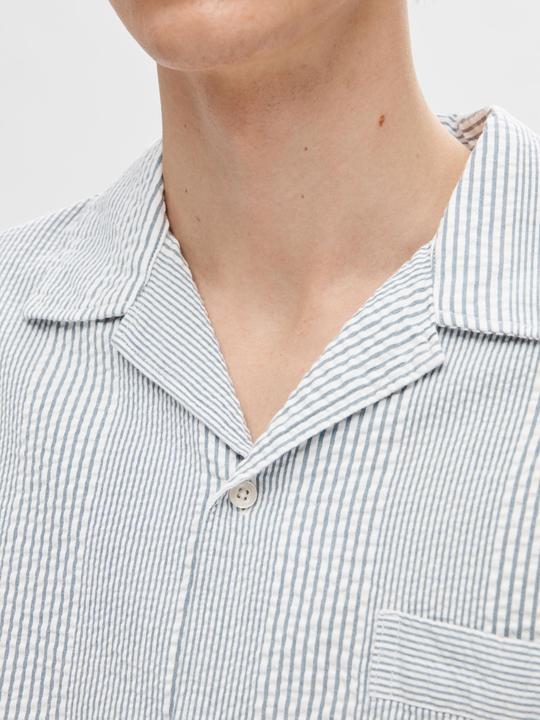 Image du produit Selected Homme Chemise à manches courtes en seersucker (L)
