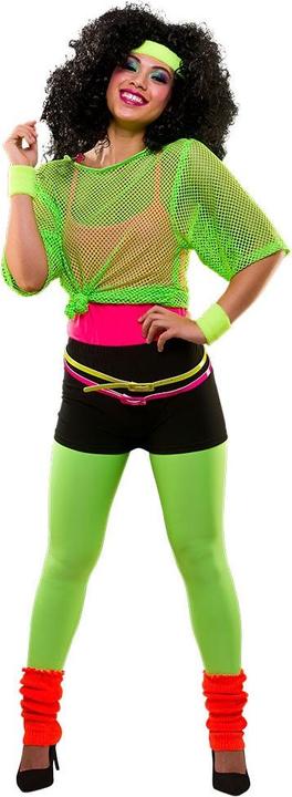 Actual product image Wicked Costumes 80s neon hot pants shorts in neon orange (S)