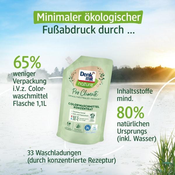 Actual product image dm Denkmit Pro Climate Color detergent concentrate nature
