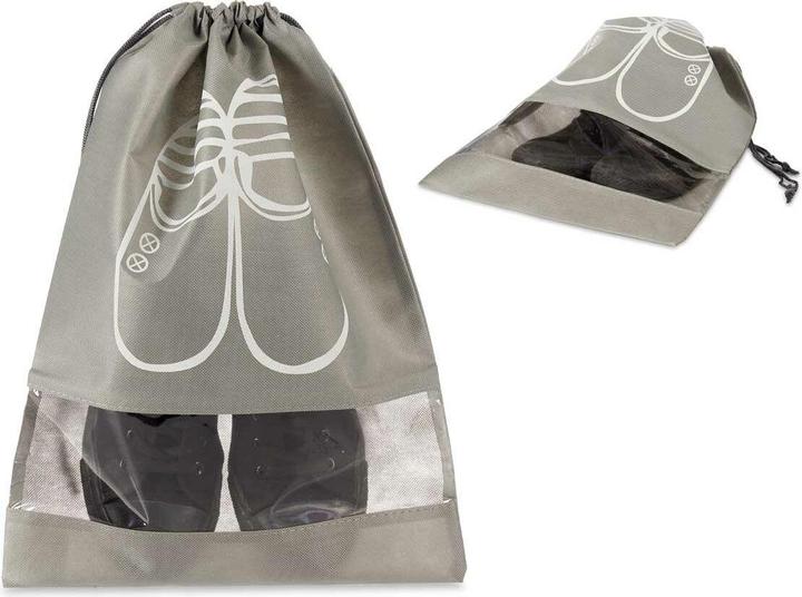 Produktbild Natec Schuhständer Grau PVC 29 x 43 cm Stoff (12 Stück) (29 x 43 cm)