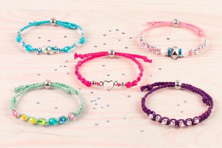 Actual product image Make it Real Pearl set rainbow glitter bracelets
