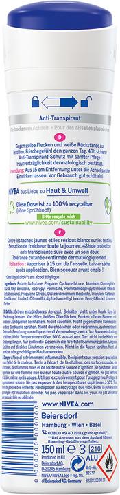 Immagine prodotto NIVEA Black & White Invisible Clear (Getto vaporizzato, 150 ml)