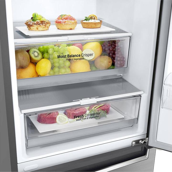 Produktbild LG GBB61PZGFN Front: Steel, Höhe 186 cm (341 l)
