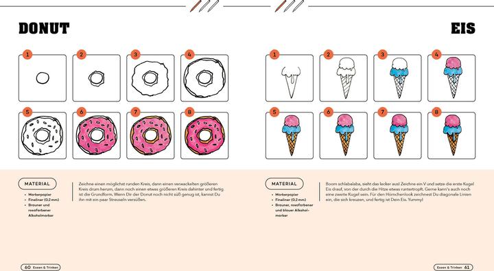 Actual product image Drawing in 5 minutes - 100 motifs from architecture to magic