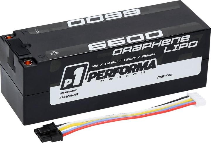 Image du produit Performa Racing Graphene Lipo 6600 14.8V 120C (14.80 V, 6600 mAh)