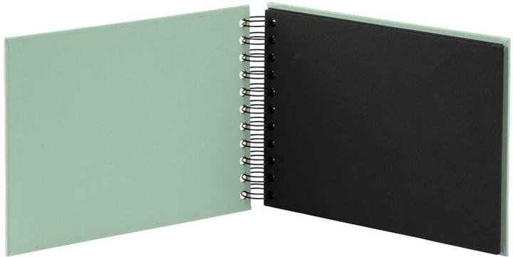 Produktbild Rössler Fotoalbum S.O.H.O. Mint Hellgrün Schwarze Seiten (19.5 x 14.5 cm)