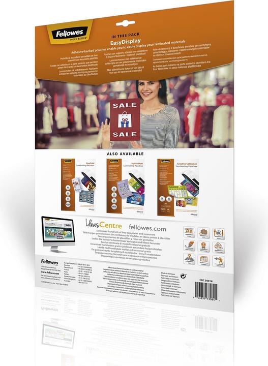 Actual product image Fellowes Laminating pouch A3 5601803 glossy, 80my, selfcl. 25 pcs. (A3, 25 Piece, 80 µm)