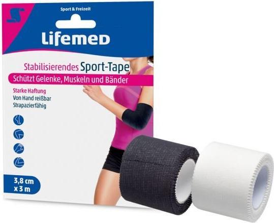 Lifemed Stabilisierendes Sport-Tape 3 m x 3,8 cm (3 m)