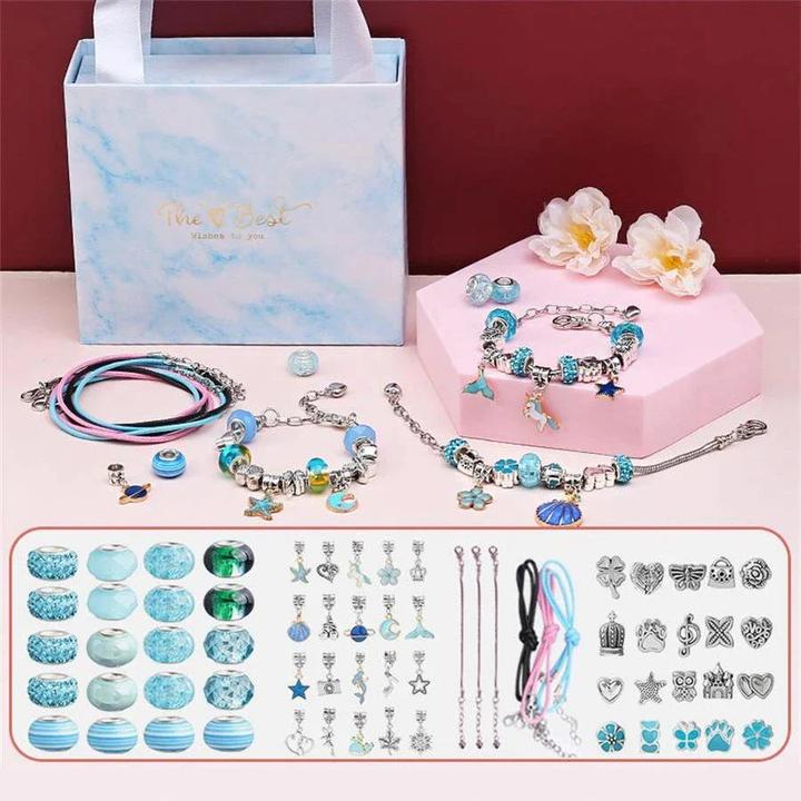 Activity Board Kinderarmband DIY Anhänger Perle - Bunte Perlen Exquisite Geschenk-Box-Set