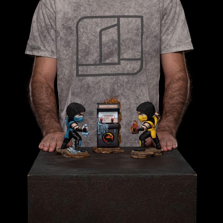 Produktbild Iron Studios Mortal Kombat Mini Co. PVC Figuren Scorpion vs. Subzero Arcade Set 15 cm