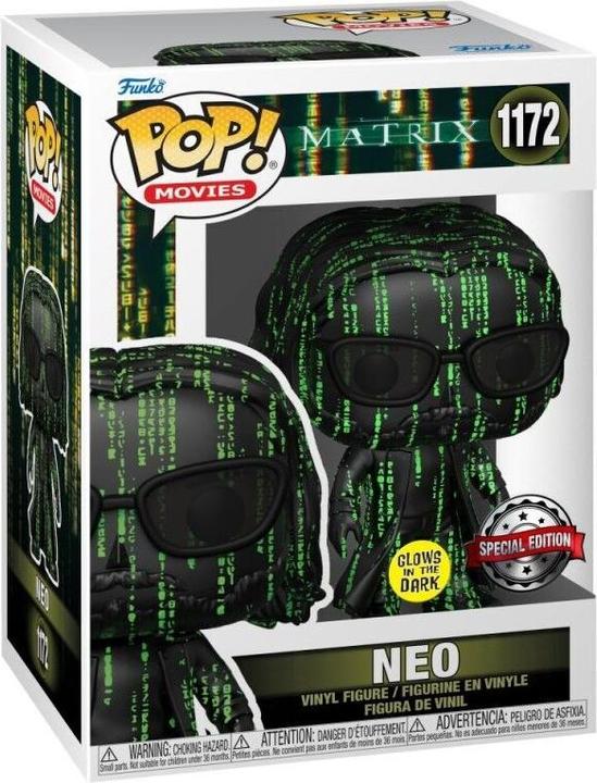 Actual product image Funko Pop! The Matrix : Neo (1172) (GITD) EXM