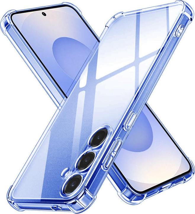 Techsuit - Shockproof Clear Silicone - Samsung Galaxy S25 - Clear (Samsung Galaxy S25)