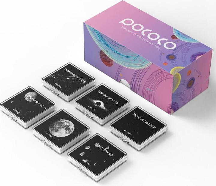Pococo Galaxy Projektor Scheiben-Set (6 Stück, 5K Ultra HD) (Lens)