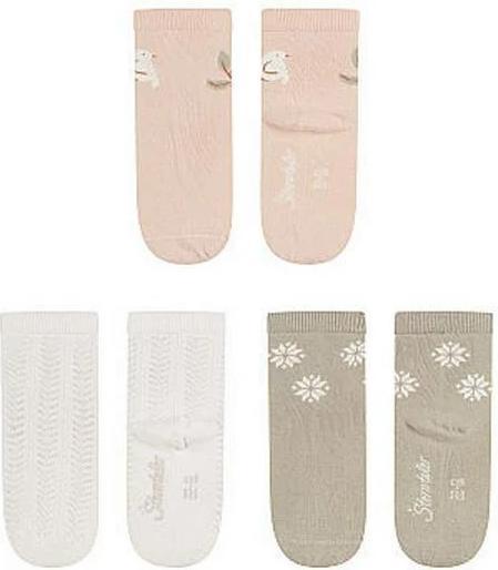 Produktbild Sterntaler Socken 3er Set Vogel Zartrosa Gr. 17-18 (3er Pack, 17 - 18)