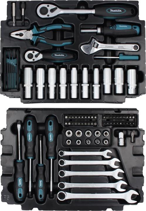 Actual product image Makita Hand tool set, 87 pcs incl. MakPac (87 pieces)