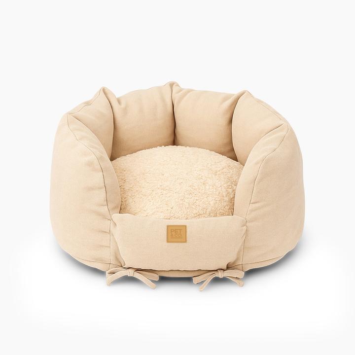 Actual product image Pet & Co. Ronny Canvas - Luxury Dog Bed in Nature