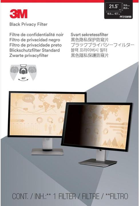 Image du produit 3M PF21.5W9 Filtre anti-regard (21.50", 16 : 9)