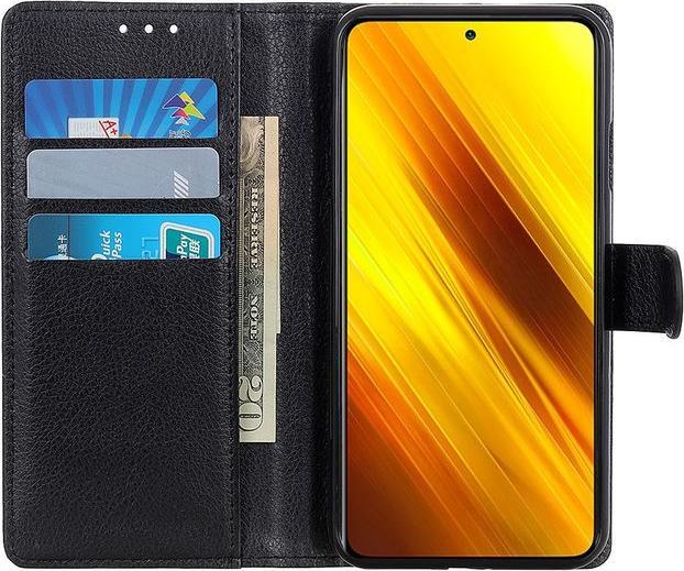 Produktbild MU Classic Litchi Leder Bookcover Series (Xiaomi Poco X3 NFC)