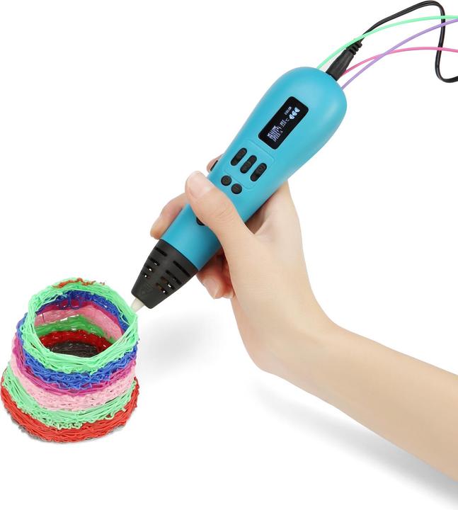 Actual product image Gembird 3DP-PEND3C-01 Multi-filament 3D printing pen, ABS / PLA filament, blue