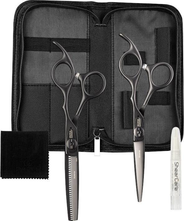 Olivia Garden Xtreme Matt Black Scherenset 5,75" (14.61 cm)