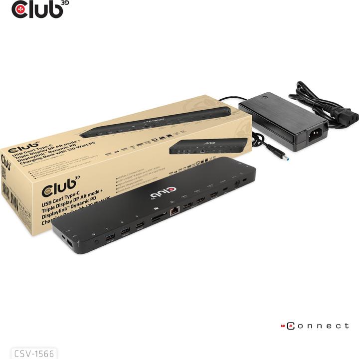 Productafbeelding Club 3D CSV-1566 (USB-C, 4 Havens)