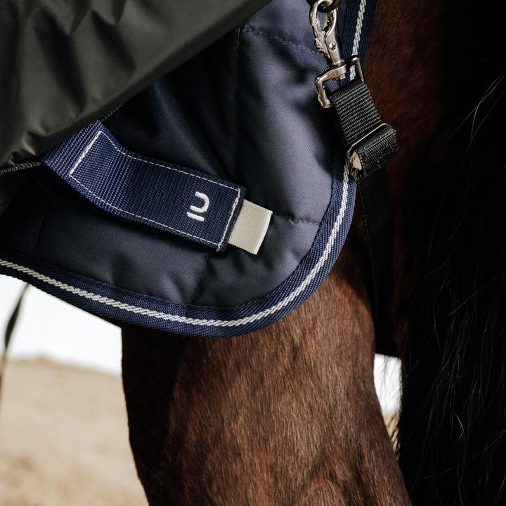Image du produit Fouganza Couverture d'écurie COMBO 200 cheval/poney bleu marine (165 cm)