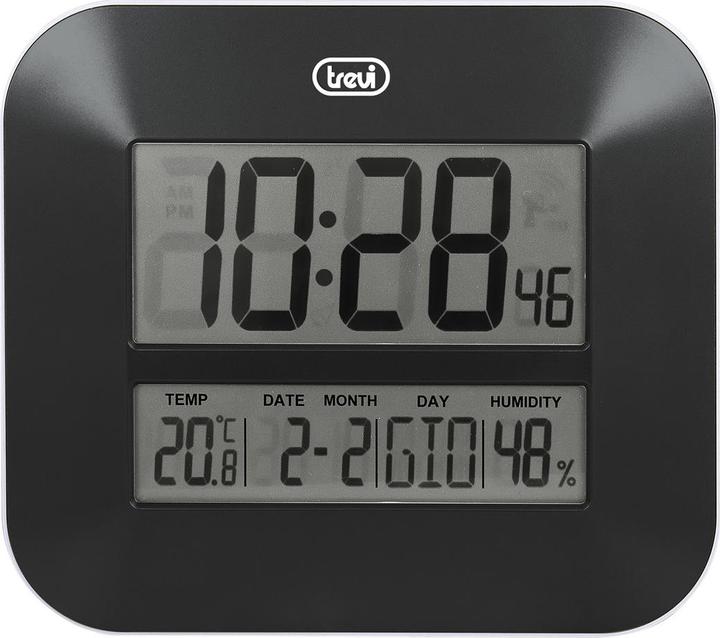 Immagine prodotto Trevi OM 3520 D Orologio digitale con ampio display LCD, termometro, calendario multilingue, nero
