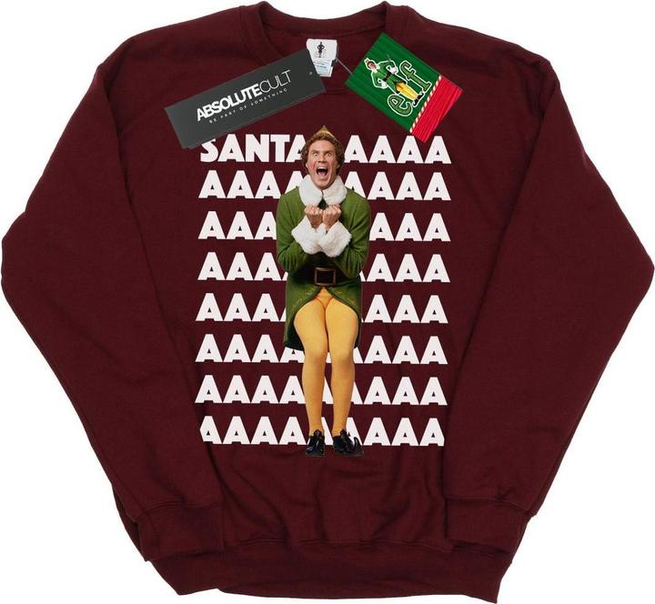 Elf Buddy Santa Scream Sweatshirt Mädchen