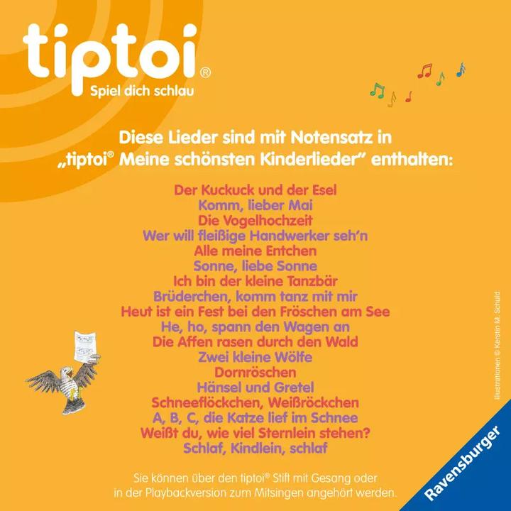 Produktbild tiptoi M. schönsten Kinderlieder-H22 (Deutsch, Cee Neudert, 2022)