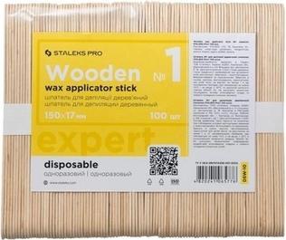 Image du produit Staleks Spatule en bois Pro pour l'élimination des cheveux 150X17Mm 100Pcs. (100 x)