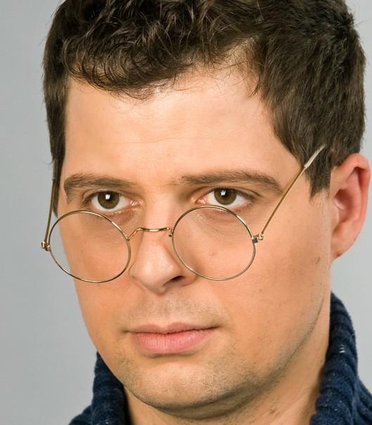 Actual product image Festartikel Müller Nostalgic metal glasses: Round, With lenses