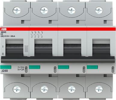 Produktbild ABB Hochleistungssicherungsautomat S804S-K3 3A