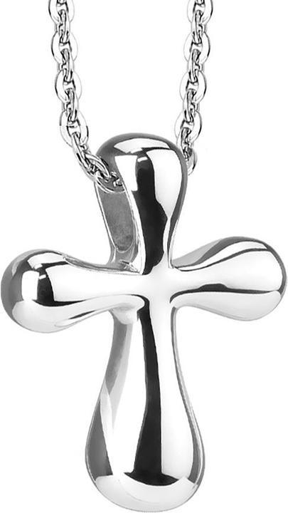 Star Piercing Kette silber Anhänger Kreuz silber (ohne Messing, Chirurgenstahl 316L)