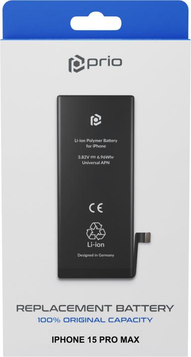 prio Akku für iPhone 15 Pro Max (Universal APN)