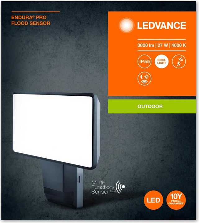 Actual product image Ledvance Endura Pro Flood Sensor (1500 lm, IP55)
