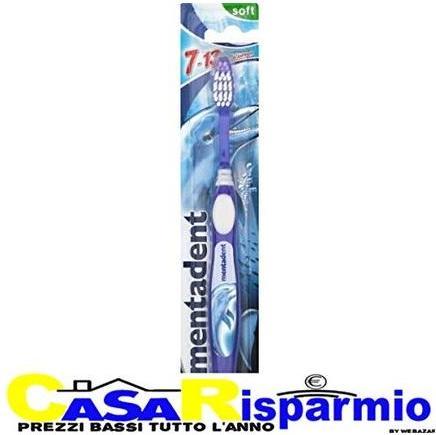 Produktbild Mentadent Toothbrush with Suction Cup - Assorted Colors (1 x)