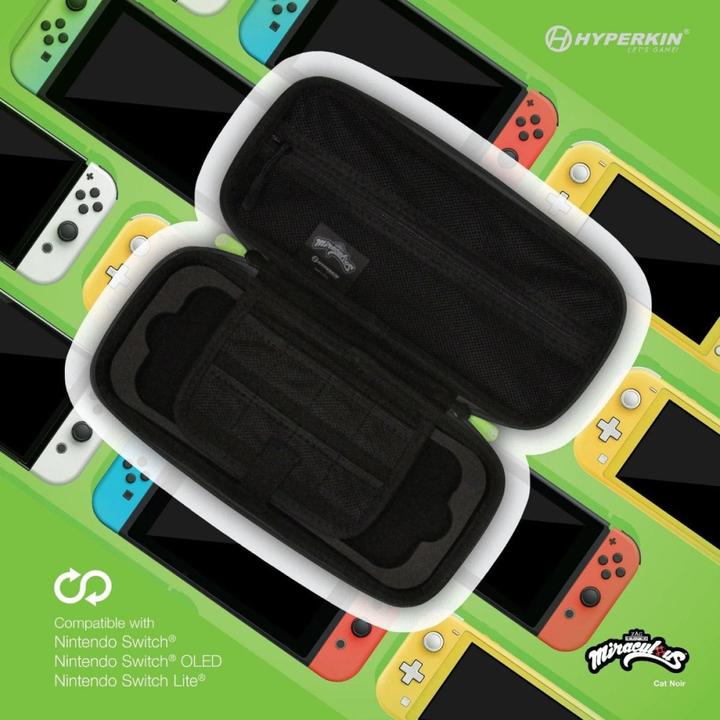 Produktbild Hyperkin Official Miraculous Hard Carrying Case - Switch/Lite/Oled (Bug & Cat) (Switch)