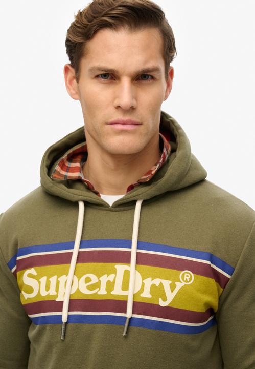 Produktbild Superdry Lässiges Hoodie mit Venue-Logo und Streifendesign (XL)