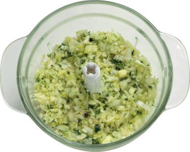 Actual product image Gorenje Chopper - white- 500 W, AC motor, 1 l glass container with measuring scale, rubber feet- Turbota (1000 ml, 500 W)