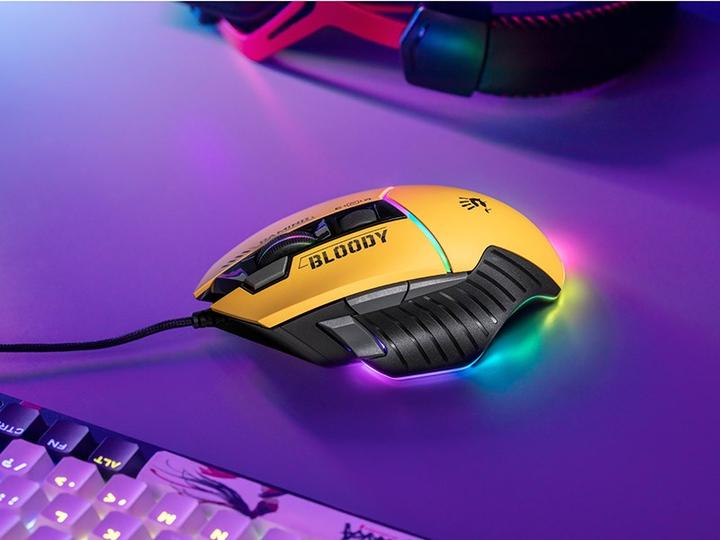 Actual product image A4Tech Mouse BLOODY W95Max USB Sports Lime (Cable)