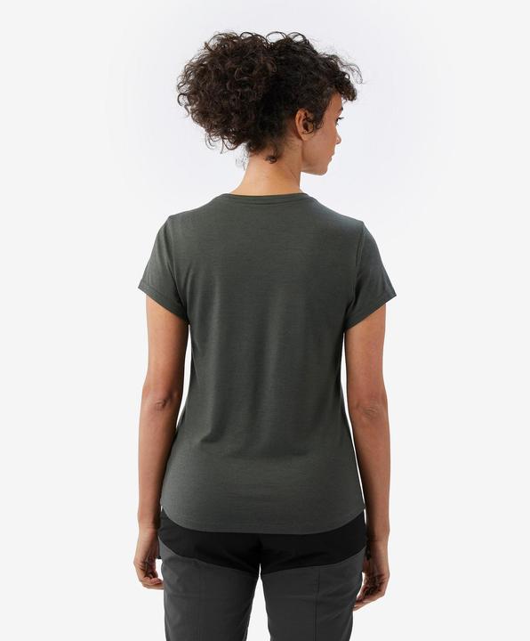 Actual product image Forclaz Merino T-Shirt Damen 100 % Merinowolle grün (M)