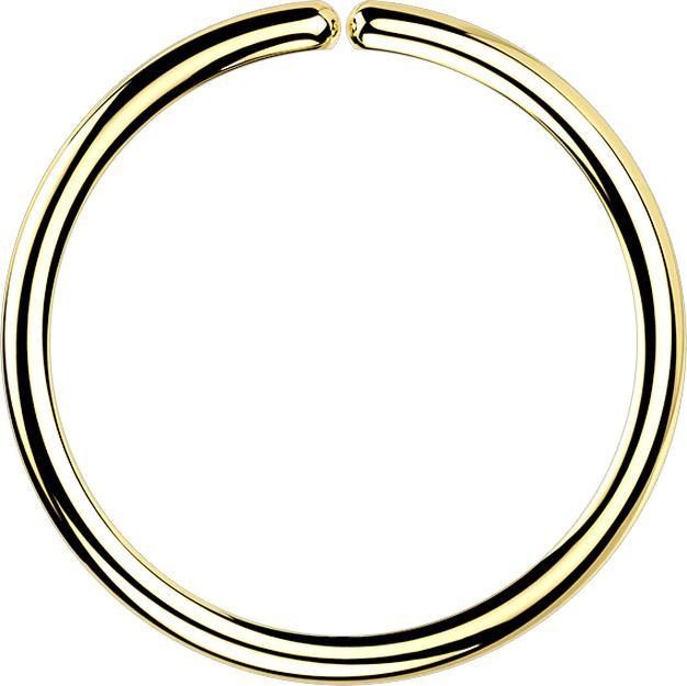 Star Piercing Micro Piercing Ring 18k vergoldet (925 Sterlingsilber, ohne Messing)